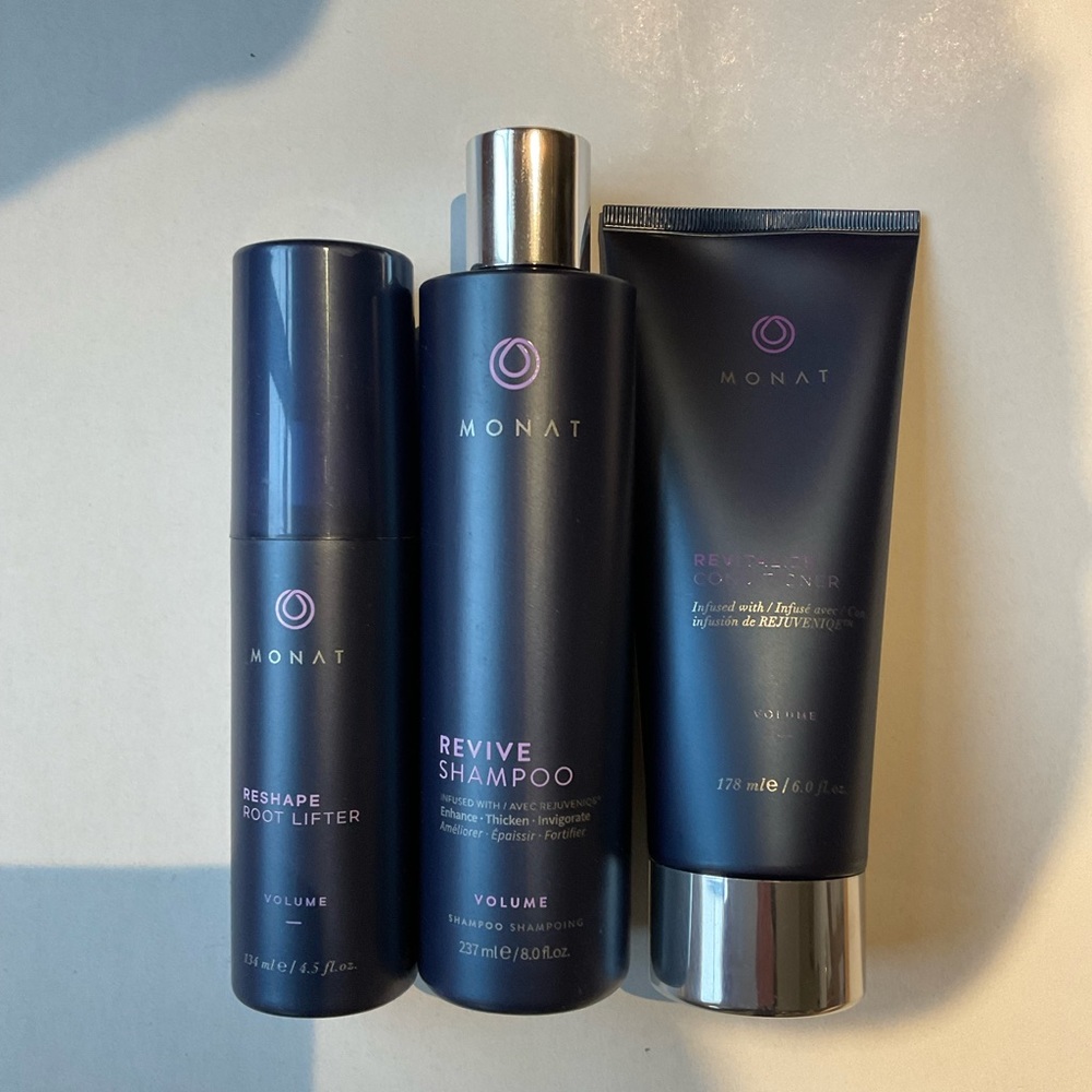 Monat Volume System - Revive Shampoo, Revitalize Conditioner, Reshape Ro…